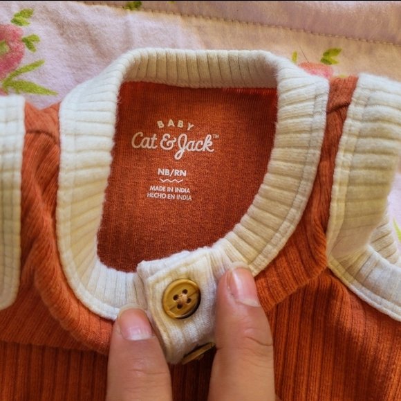 🤎SOLD🤎Bubble rompers cat and jack cotton on - Picture 5 of 7